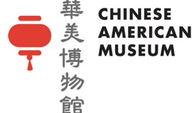 Chinese American Museum logo with lantern and name written in English and Chinese